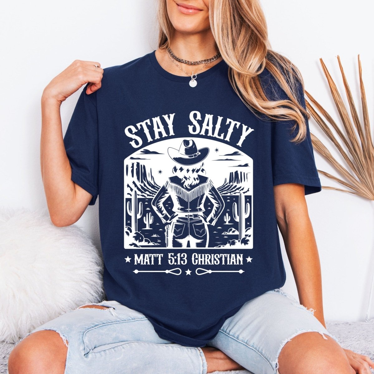 Stay Salty Matt 5:13 | Western Faith Tee - Luckets.com