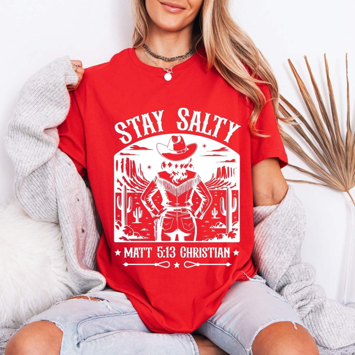 Stay Salty Matt 5:13 | Western Faith Tee - Luckets.com