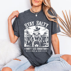 Stay Salty Matt 5:13 | Western Faith Tee - Luckets.com