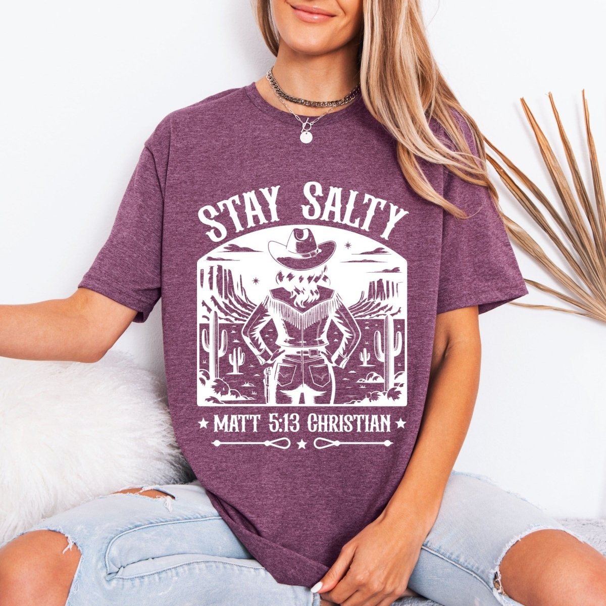 Stay Salty Matt 5:13 | Western Faith Tee - Luckets.com