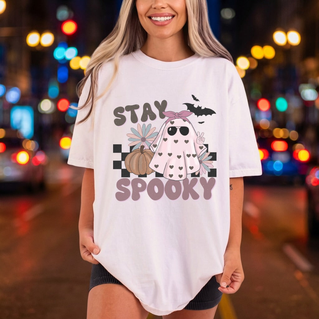 Stay Spooky Ghost Retro Halloween Vintage Ready to Press DTF Transfer for Dtf