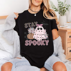 Stay Spooky Ghost Retro Halloween Vintage Ready to Press DTF Transfer for Dtf