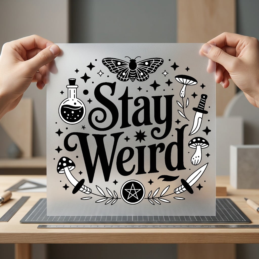Stay Weird Moth Mushroom Halloween Boho Ready to Press DTF Transfer for Dtf