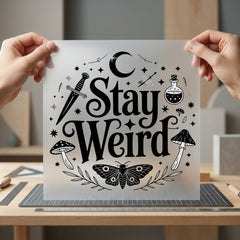 Stay Weird Mystical Witchy Boho Aesthetic Ready to Press DTF Transfer for Dtf