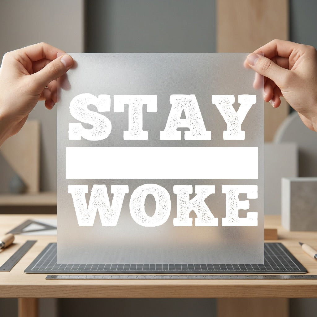 Stay Woke Bold Statement Usa Freedom Ready to Press DTF Transfer for Dtf