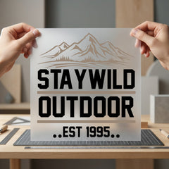 Staywild Outdoor Retro Mountain Vintage Retro Ready to Press DTF Transfer for Dtf