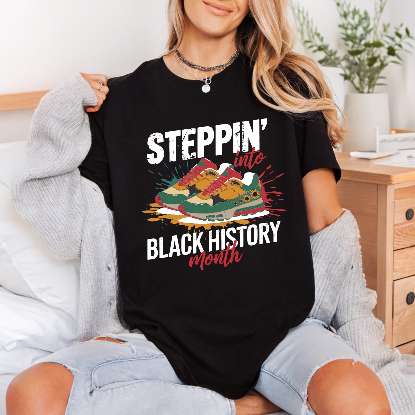 Steppin Into Black History Retro Aesthetic Ready to Press DTF Transfer for Dtf