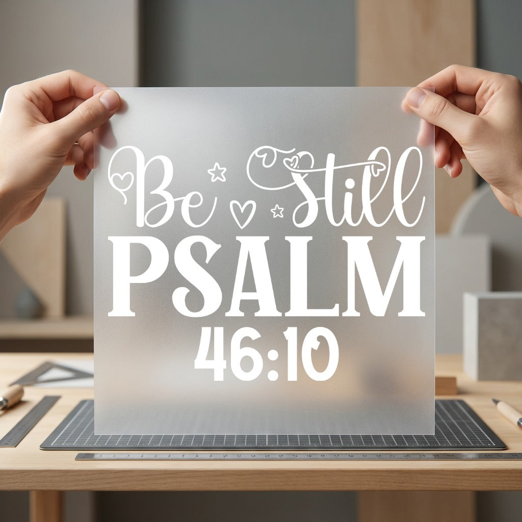 Still Psalm Faith Diy Christian Faith Ready to Press DTF Transfer for Dtf