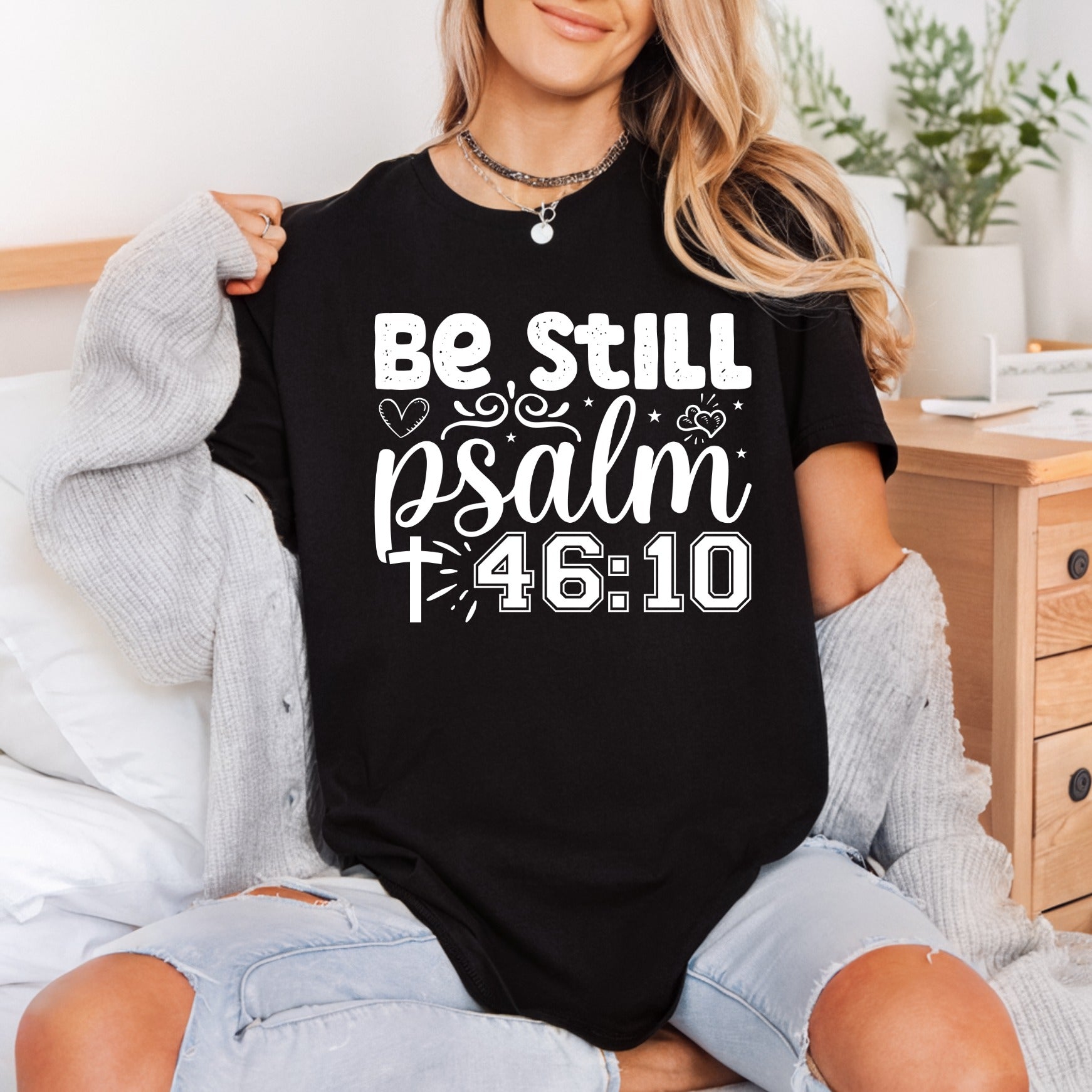 Still Psalm Faith-inspired Diy Christian Faith Ready to Press DTF Transfer for Dtf