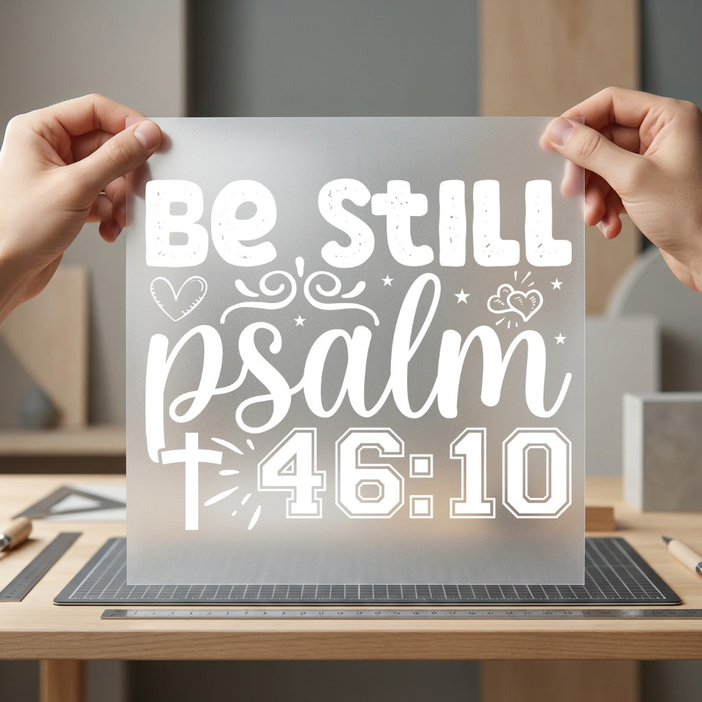 Still Psalm Faith-inspired Diy Christian Faith Ready to Press DTF Transfer for Dtf