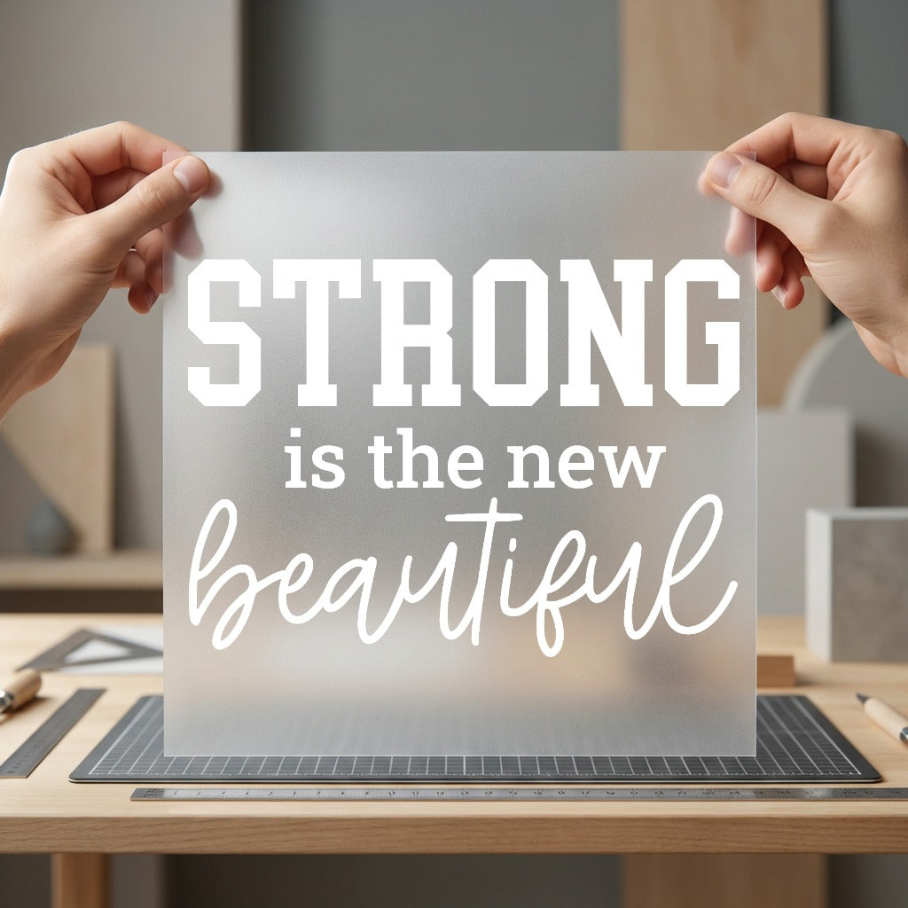 Strong Beautiful Motivational Quote Aesthetic Ready to Press DTF Transfer for Dtf