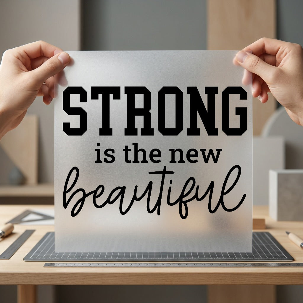 Strong Beautiful Motivational Quote Aesthetic Ready to Press DTF Transfer for Dtf