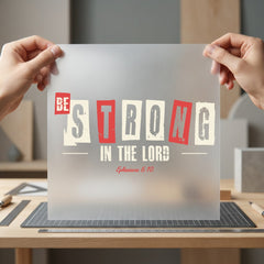 Strong Lord Christian Diy Christian Faith Ready to Press DTF Transfer for Dtf