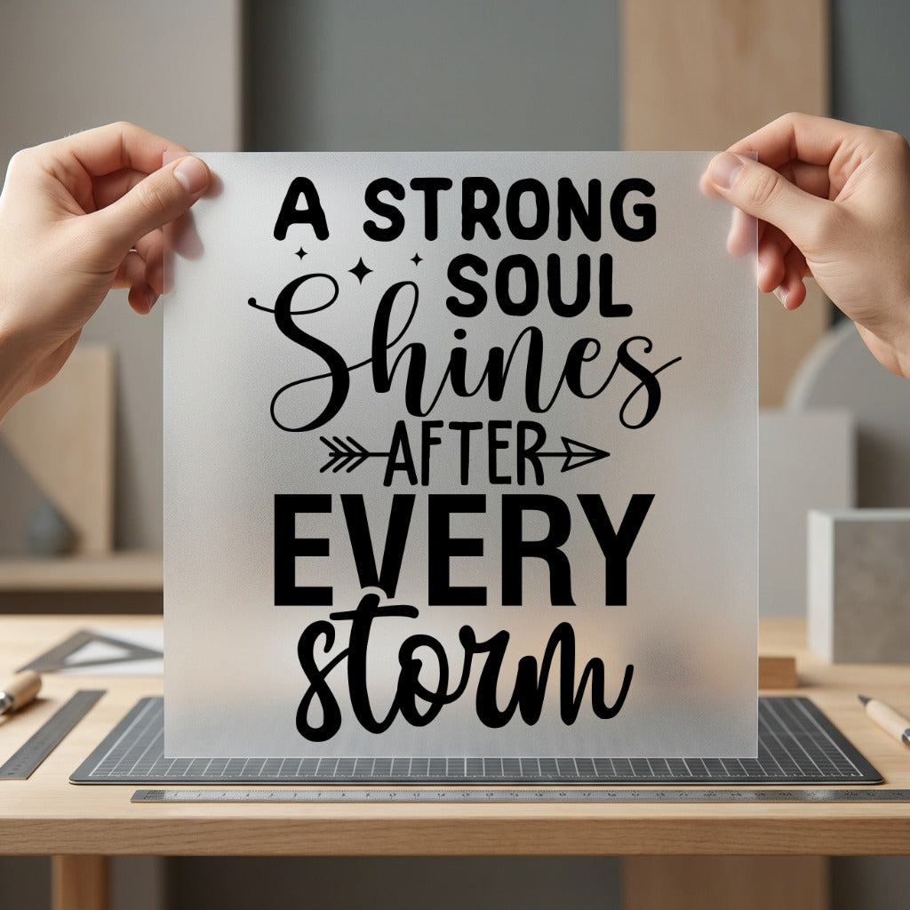 Strong Soul Shines After Aesthetic Ready to Press DTF Transfer for Dtf