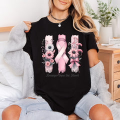 Stronger Than Storm Breast Floral Ready to Press DTF Transfer for Dtf