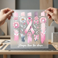 Stronger Than Storm Floral Floral Ready to Press DTF Transfer for Dtf