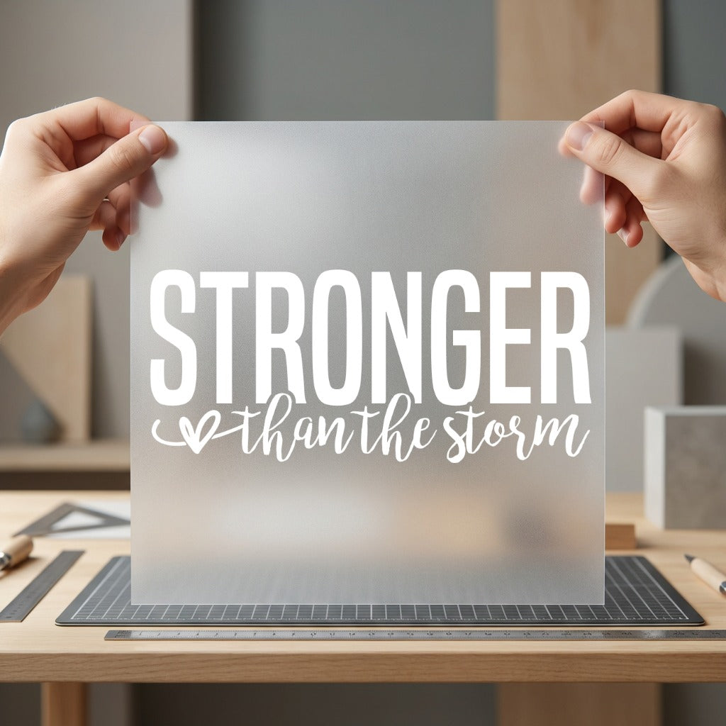 Stronger Than Storm Motivational Empowerment Collection Resilience Collection Ready to Press DTF Transfer for Dtf