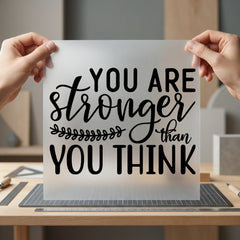 Stronger Than You Think Aesthetic Ready to Press DTF Transfer for Dtf