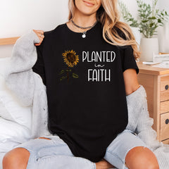 Sun Planted Faith Inspirational Christian Faith Ready to Press DTF Transfer for Dtf