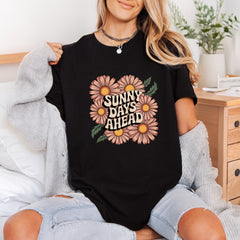 Sunny Days Ahead Daisies Retro Boho Ready to Press DTF Transfer for Dtf