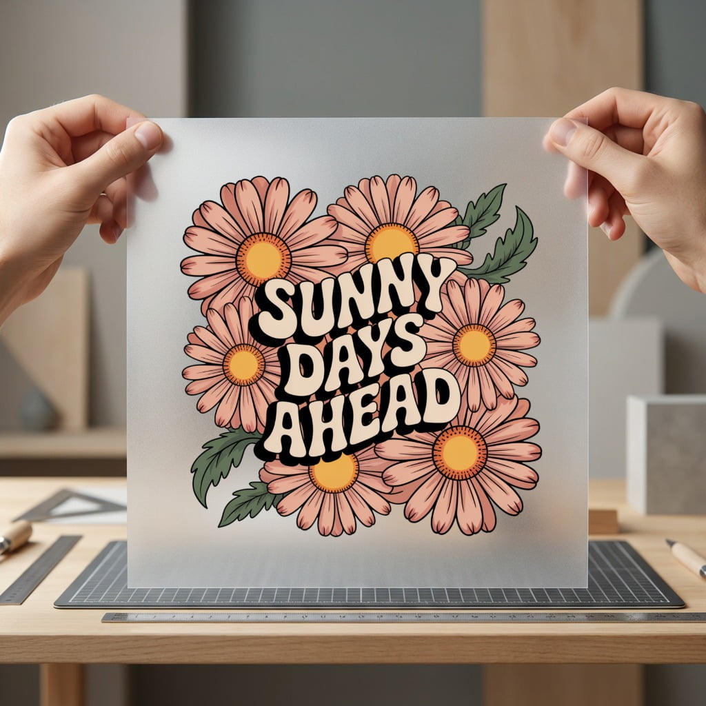 Sunny Days Ahead Daisies Retro Boho Ready to Press DTF Transfer for Dtf