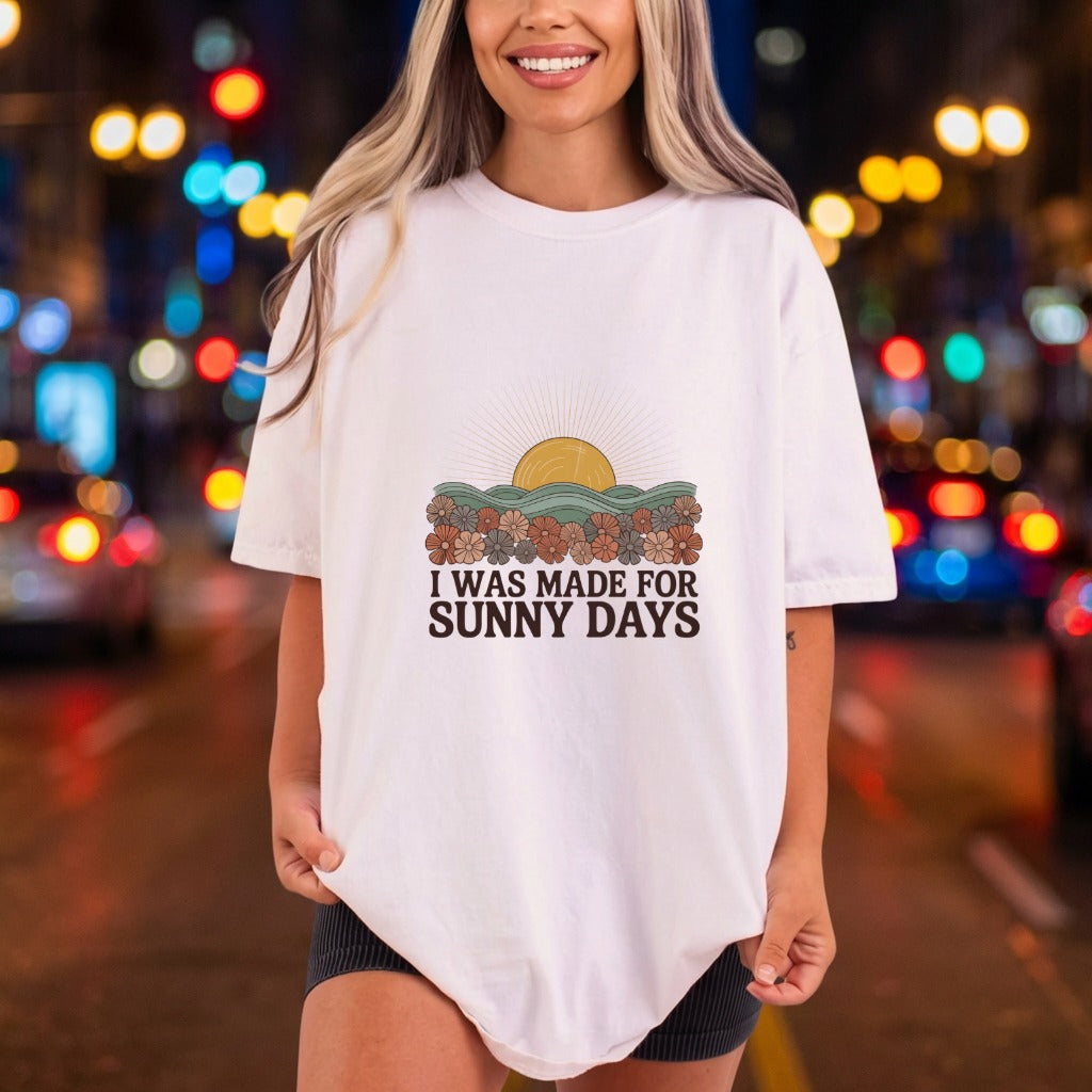 Sunny Days Retro Sunset Vintage Retro Ready to Press DTF Transfer for Dtf