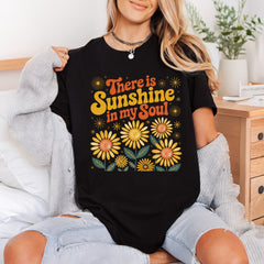Sunshine Soul Retro Daisy Faith Retro Ready to Press DTF Transfer for Dtf