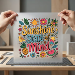 Sunshine State Mind Retro Retro Ready to Press DTF Transfer for Dtf