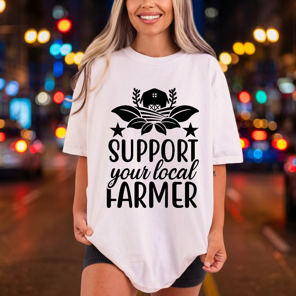 Support Local Farmer Farmhouse Usa Country Ready to Press DTF Transfer for Dtf