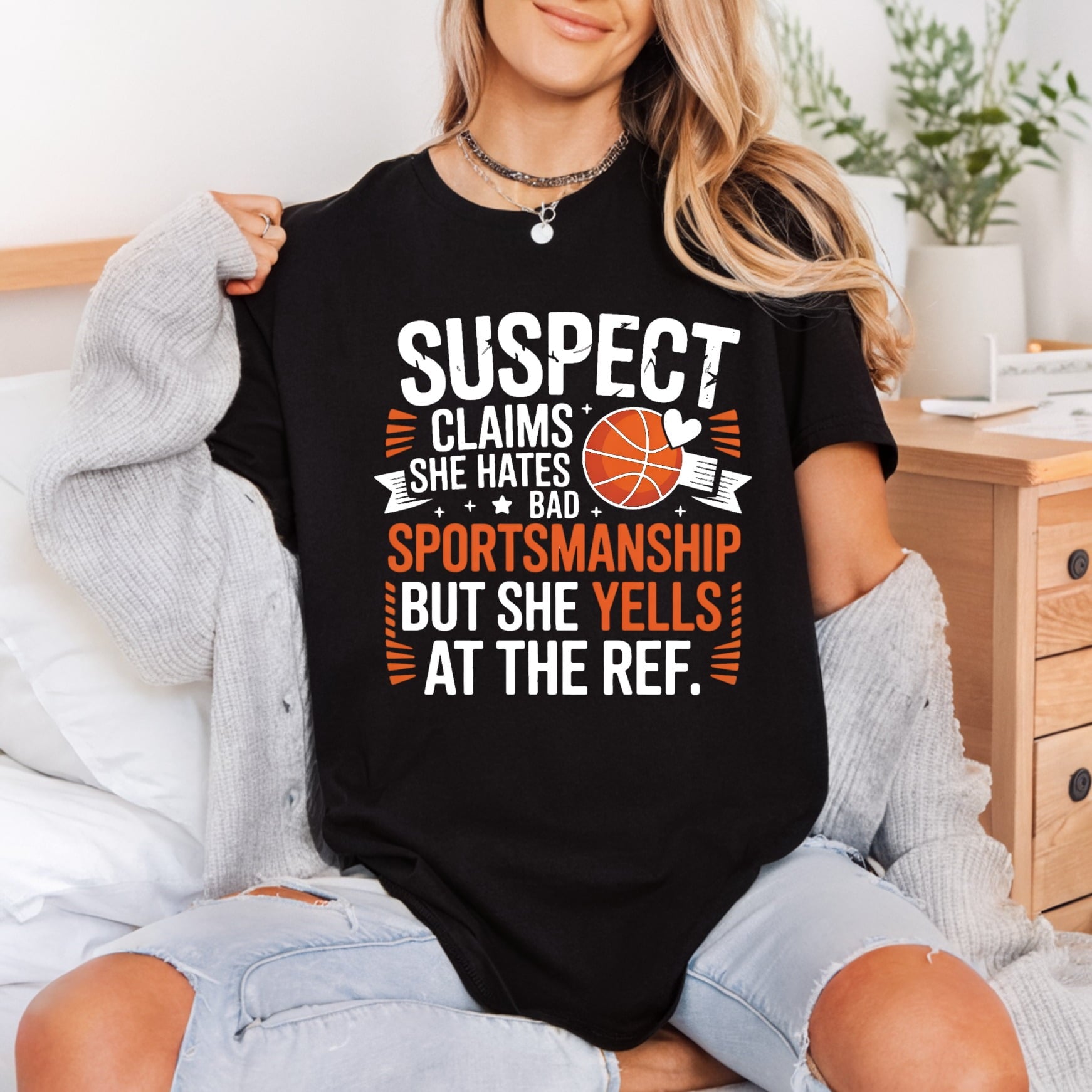 Suspect Claims Bad Sportsmanship Mom Funny Ready to Press DTF Transfer for Dtf