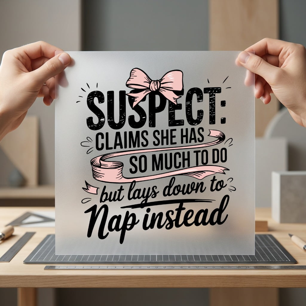 Suspect Claims She Naps Mom Funny Ready to Press DTF Transfer for Dtf