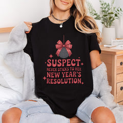 Suspect Sticks Her Resolution Mom Funny Ready to Press DTF Transfer for Dtf