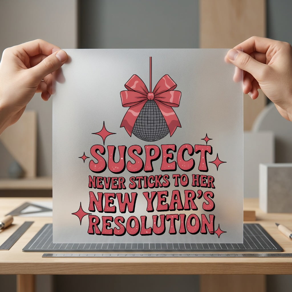 Suspect Sticks Her Resolution Mom Funny Ready to Press DTF Transfer for Dtf