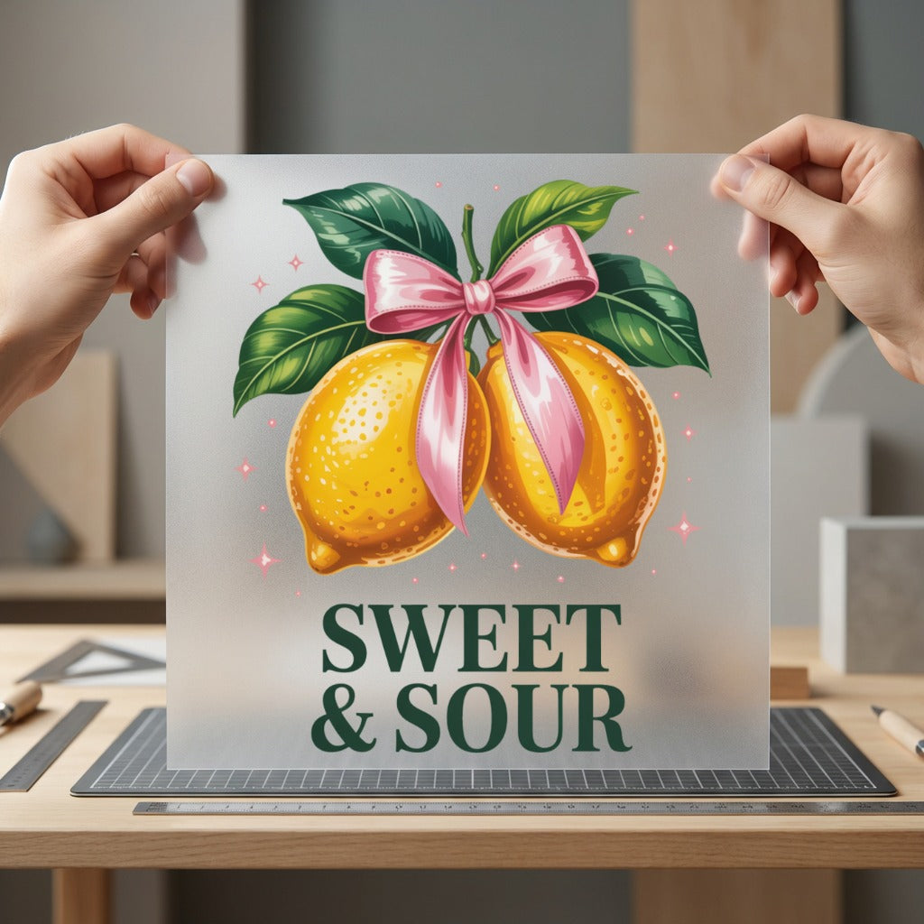 Sweet Sour Lemon Retro Aesthetic Ready to Press DTF Transfer for Dtf