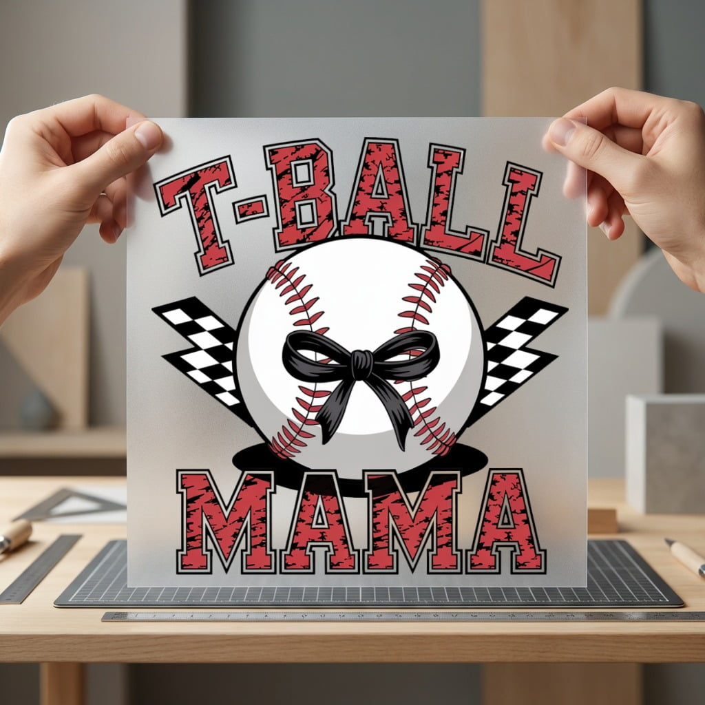 T-ball Mama Baseball Sports Mom Mama Ready to Press DTF Transfer for Dtf