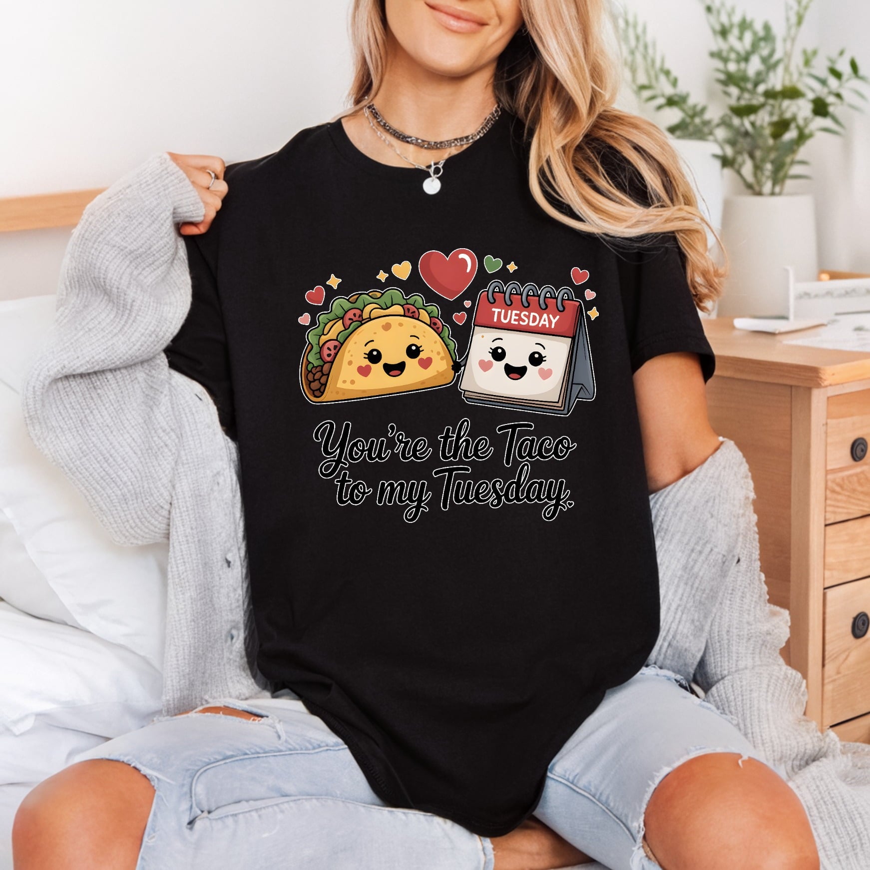 Taco Tuesday Foodie Diy Valentine Ready to Press DTF Transfer for Dtf