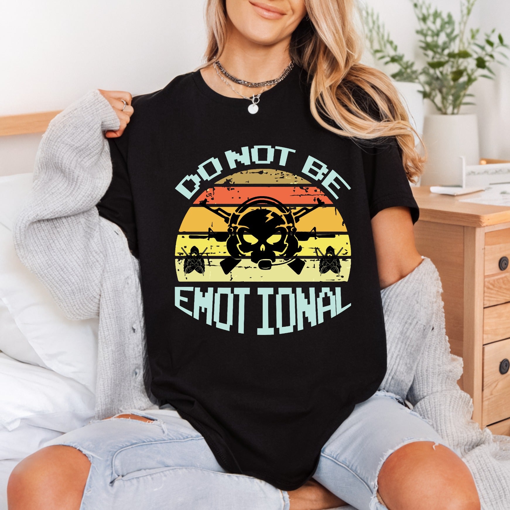 Tactical Skull Weapons Retro Funny Sarcastic Ready to Press DTF Transfer for Dtf