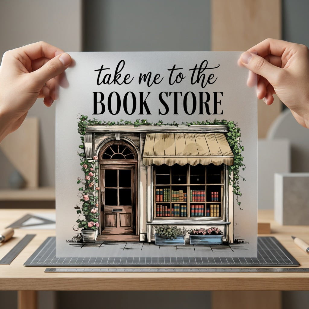 Take Book Store Cozy Vintage Retro Ready to Press DTF Transfer for Dtf