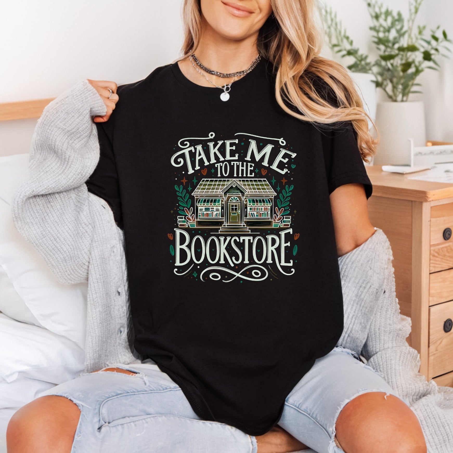 Take Bookstore Cozy Core Student Life Collection Jobs & Professions Collection Ready to Press DTF Transfer for Dtf