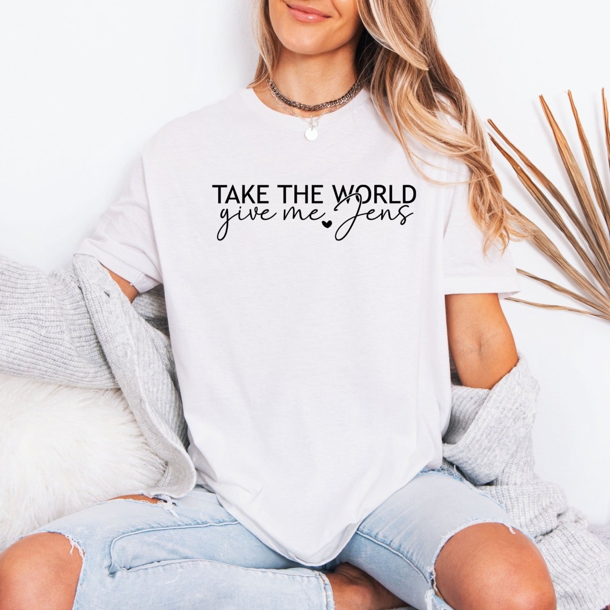 TAKE THE WORLD Give Me Jens | Faithful Devotion Tee - Luckets.com