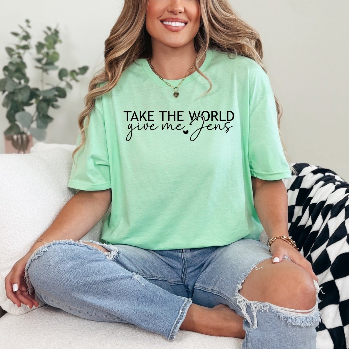 TAKE THE WORLD Give Me Jens | Faithful Devotion Tee - Luckets.com