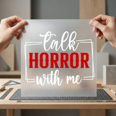 Talk Horror Spooky Season Halloween Vintage Ready to Press DTF Transfer for Dtf