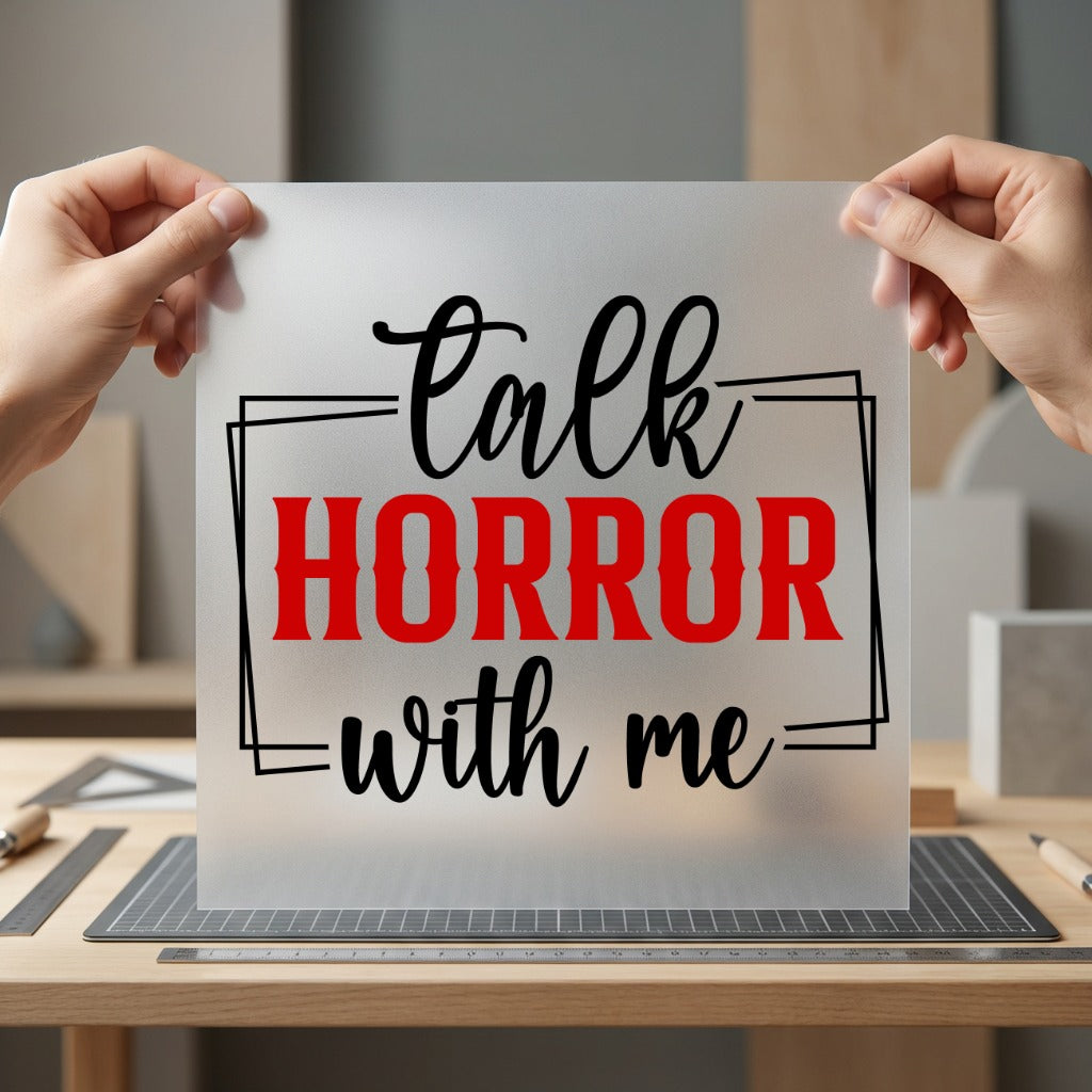Talk Horror Spooky Season Halloween Vintage Ready to Press DTF Transfer for Dtf