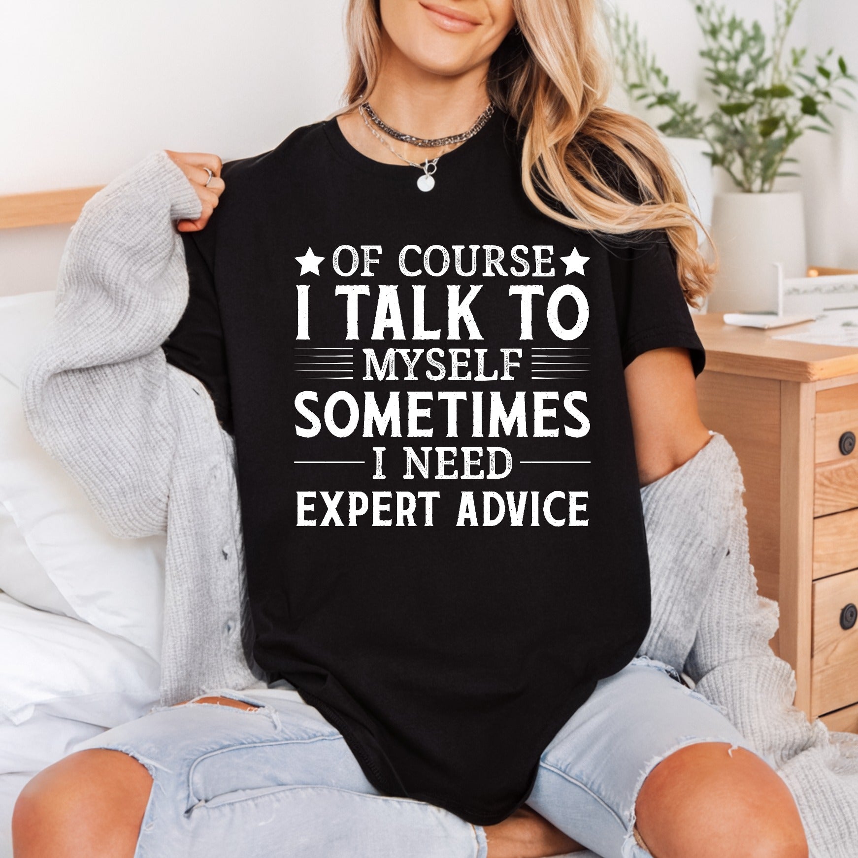 Talk Myself Expert Advice Usa Funny Ready to Press DTF Transfer for Dtf