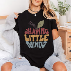 Teacher Shaping Little Minds Teacher Vintage Ready to Press DTF Transfer for Dtf