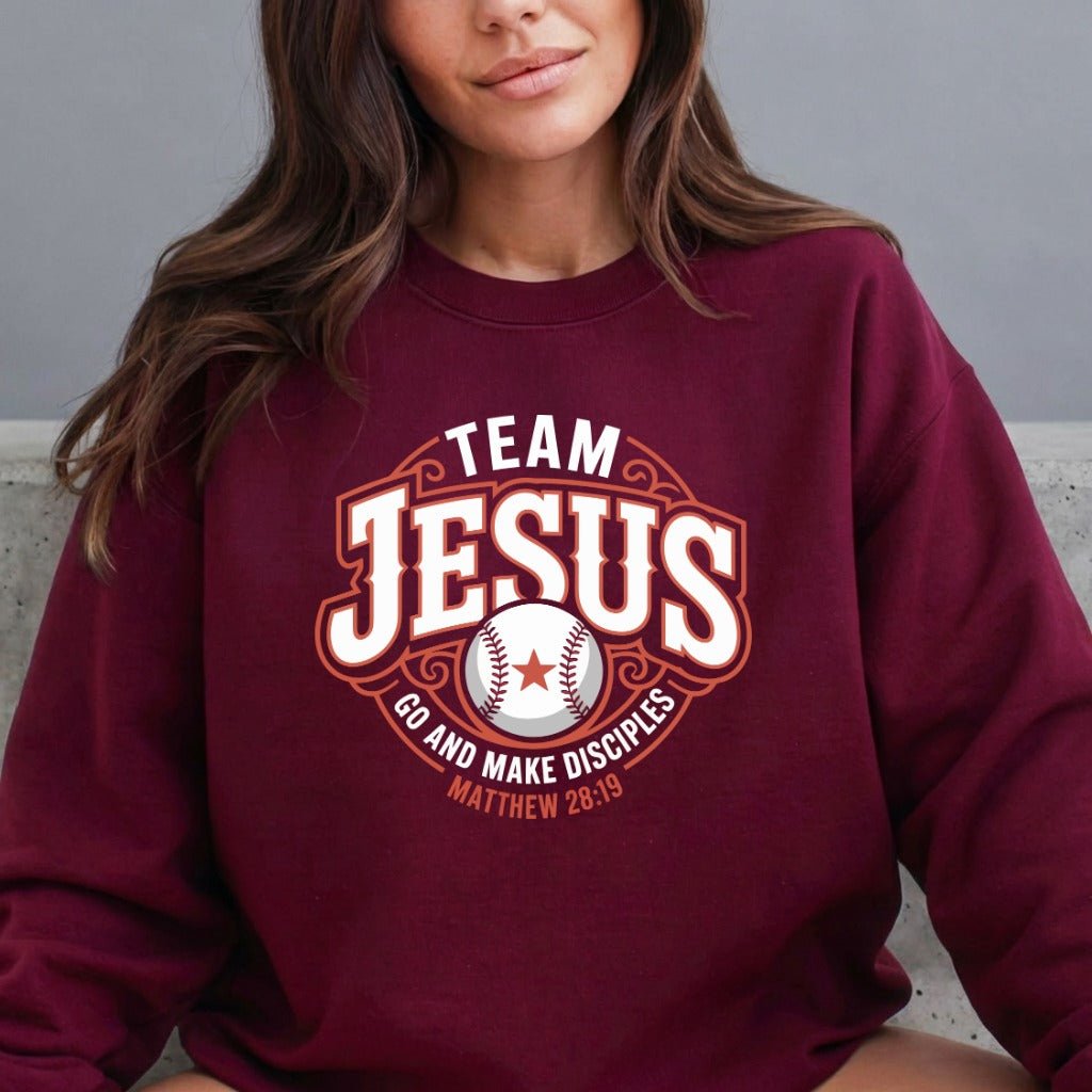 Team Jesus | Bold Faith & Scripture Sweatshirt - Luckets.com