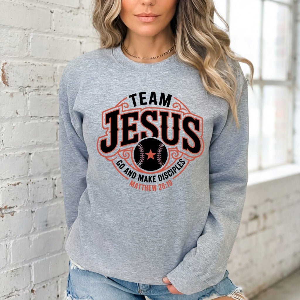 Team Jesus | Bold Faith & Scripture Sweatshirt - Luckets.com