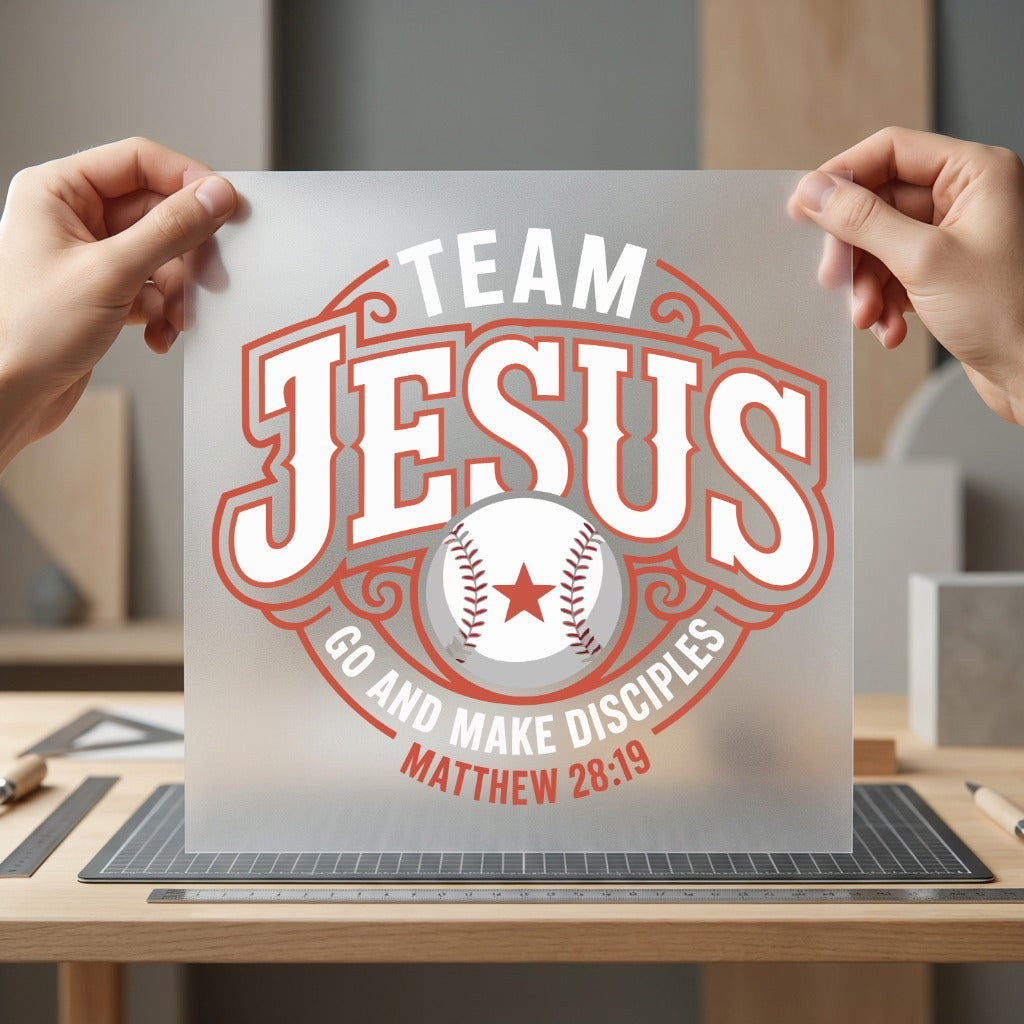 Team Jesus Make Disciples Christian Faith Ready to Press DTF Transfer for Dtf