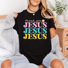 Thank You Jesus Retro Christian Faith Ready to Press DTF Transfer for Dtf