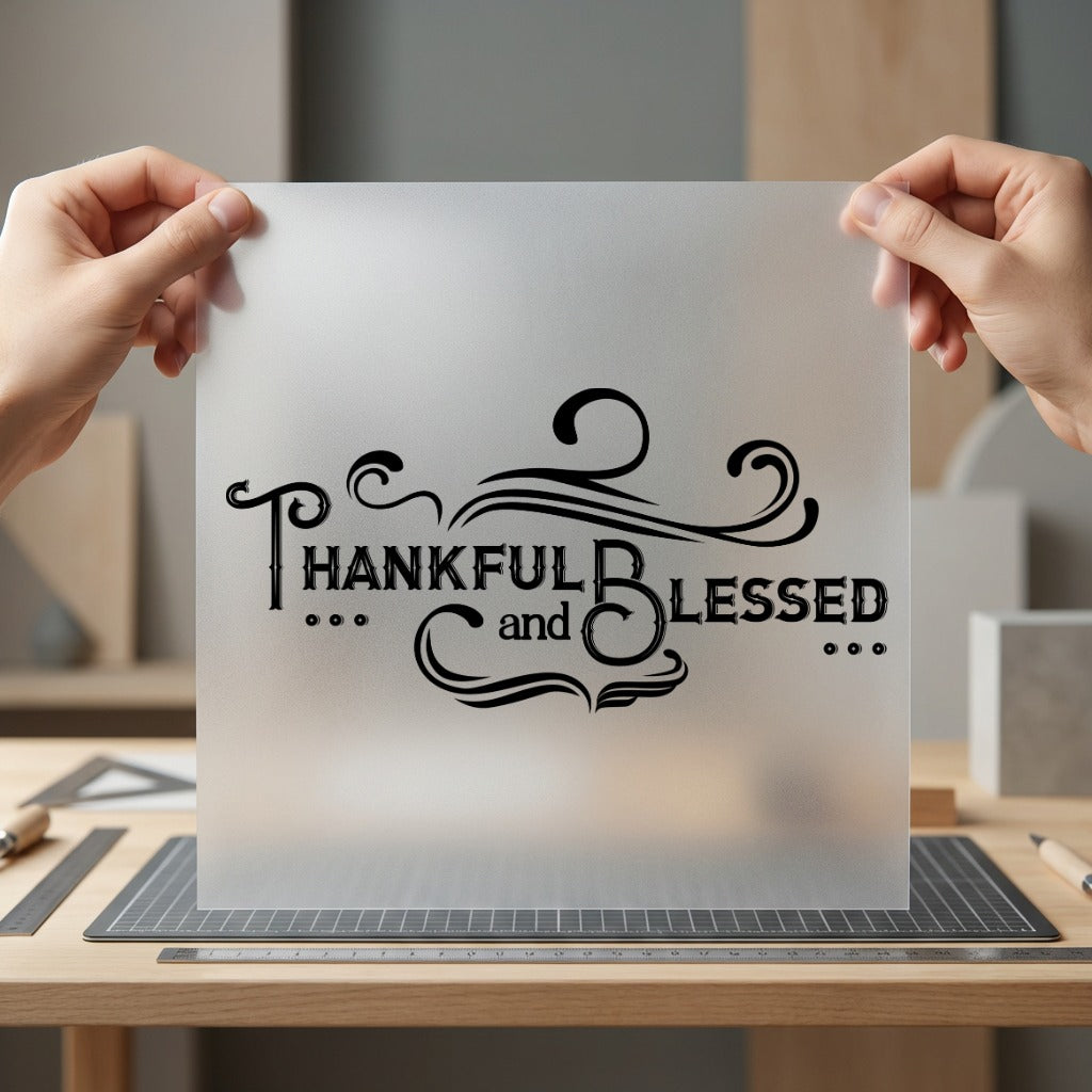 Thankful Blessed Vintage Diy Faith Blessed Ready to Press DTF Transfer for Dtf
